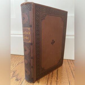 Vintage Brown Hardcover Book